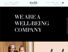 Tablet Screenshot of evoklife.com